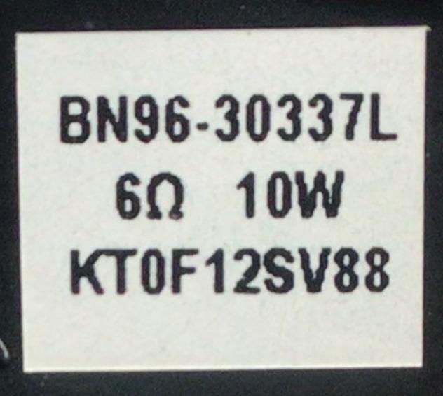 KIT DE BOCINAS PARA TV SAMSUNG ( 2 PZ ) / NUMERO DE PARTE BN96-30337L / KT0F12SV88 / BN9630337L / 30337L / 6Ω / 10W / PANEL CY-NN043HGNV1H / MODELO UN43NU6950BXZA DA1 - Imagen 2